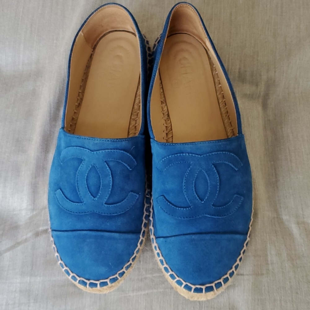 CHANEL Suede Espadrilles 37 - Picture 2 of 14
